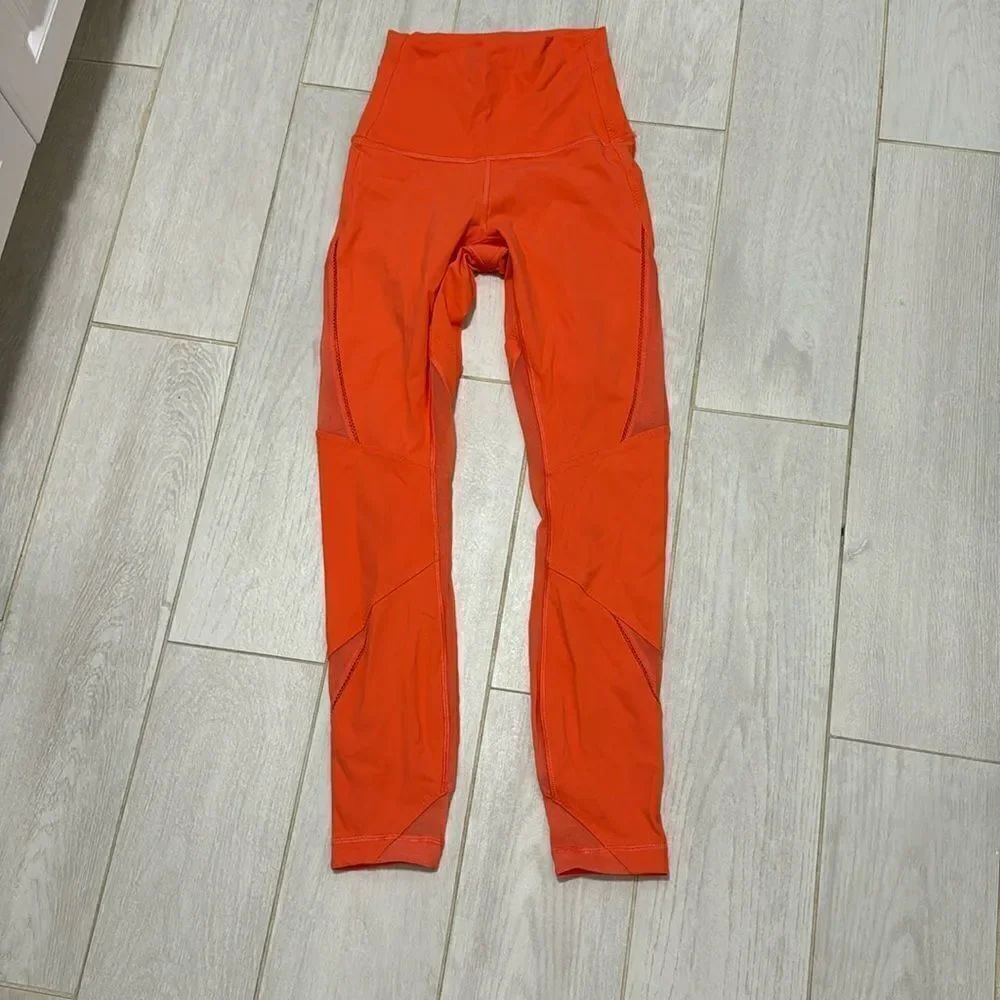 Lululemon limited edition 2 orange 25” legging